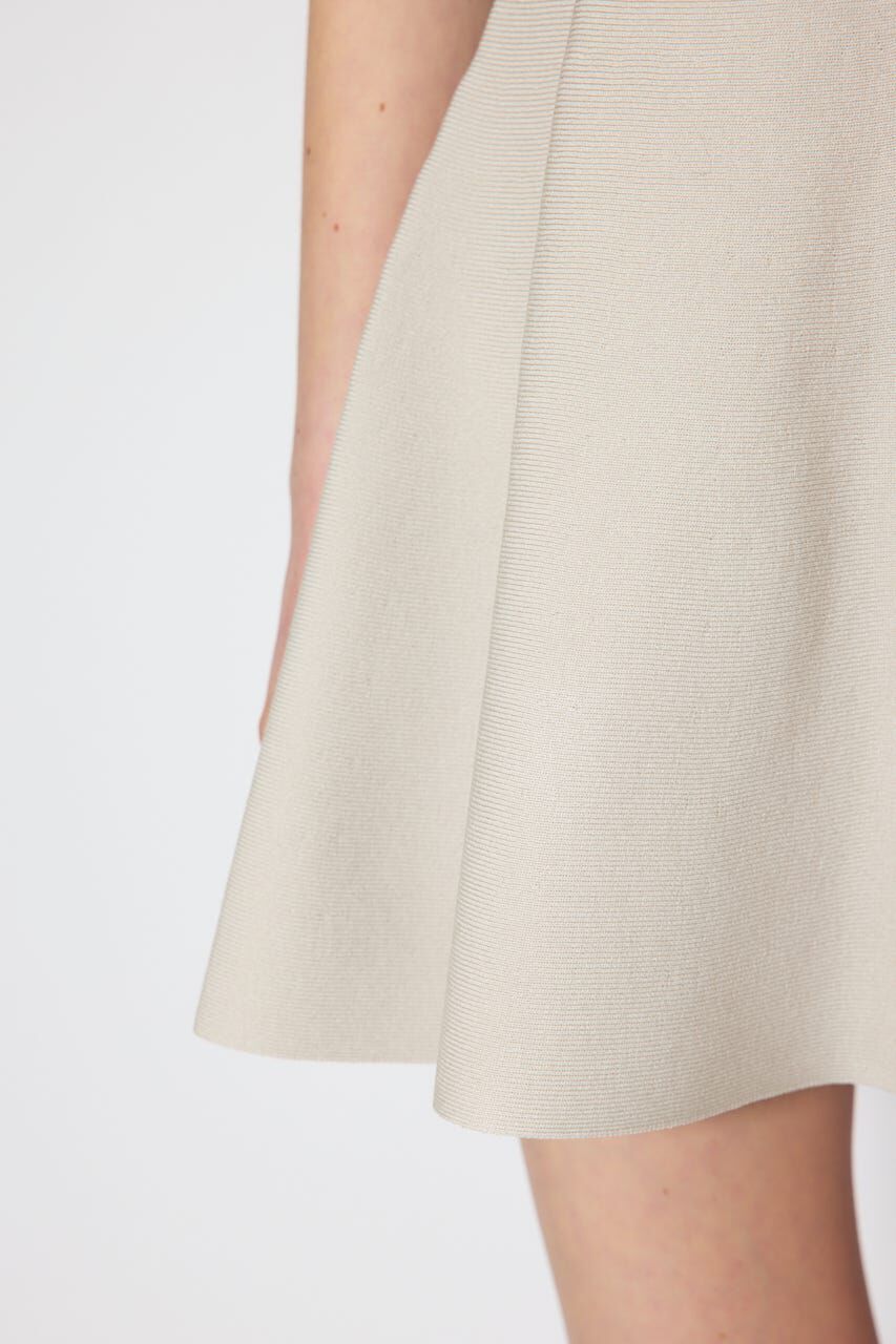 rienda「バイカラーパフスリーブミニニットワンピース」|ワンピース|