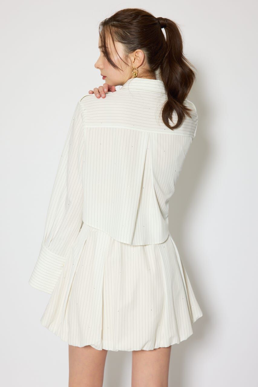 rienda「ワークディティールクロップドシャツ」|シャツ・ブラウス|