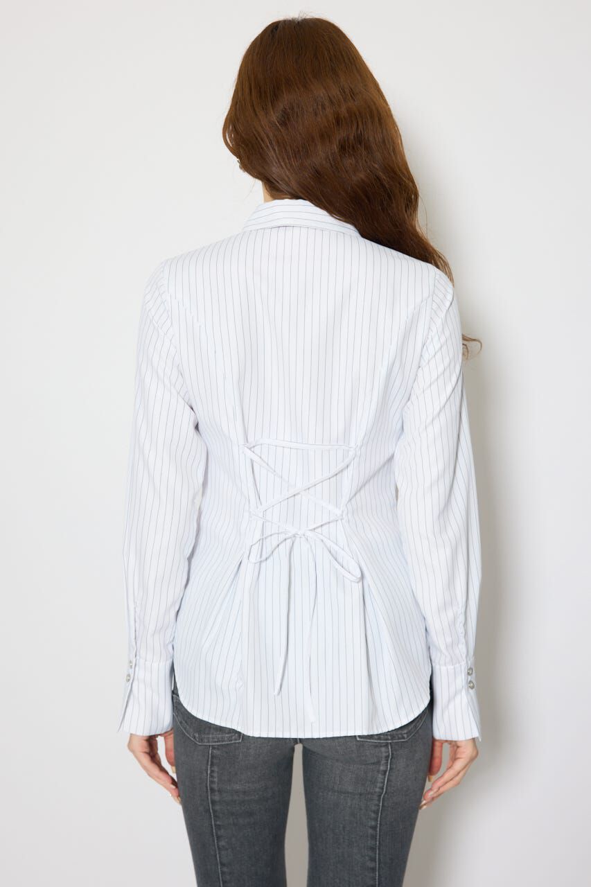 rienda「ウエストシェイプボウタイシャツ」|シャツ・ブラウス|