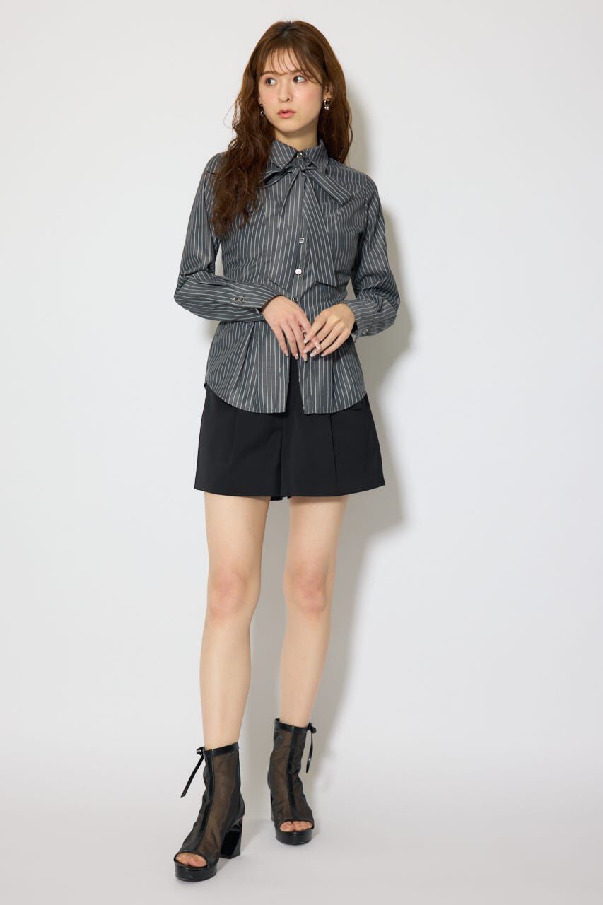 rienda「ウエストシェイプボウタイシャツ」|シャツ・ブラウス|