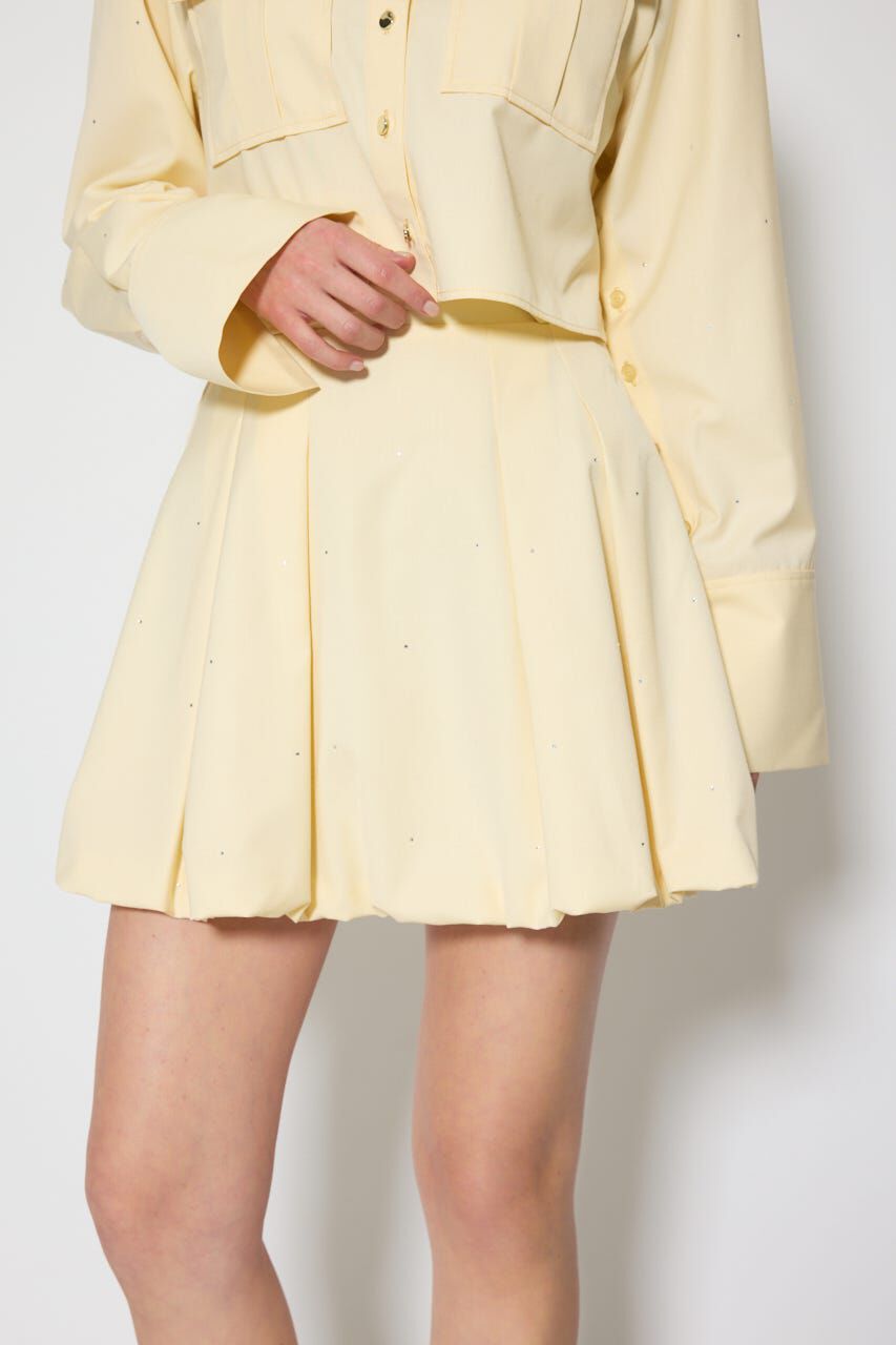 rienda「デコラティブバルーンミニスカート」|スカート|YEL