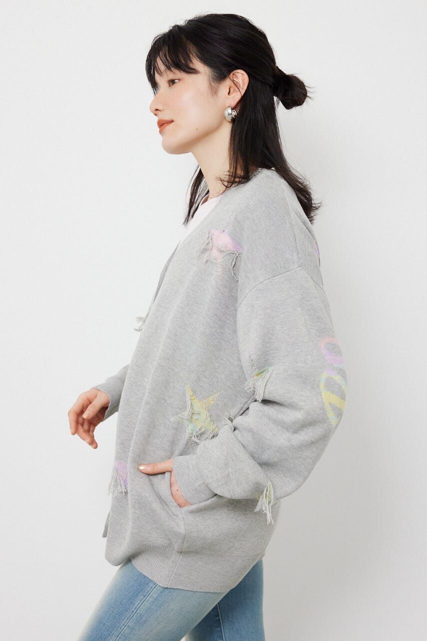 RODEO CROWNS「スター柄ニットカーディガン」|カーディガン|