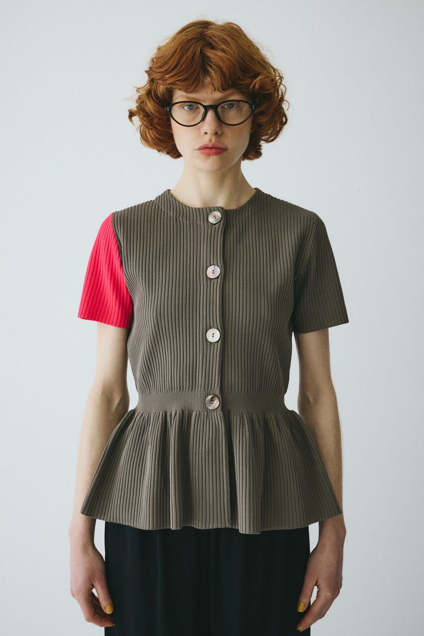 HeRIN.CYE「［予約］Flare hem knit tops」|ニット・セーター|GRY