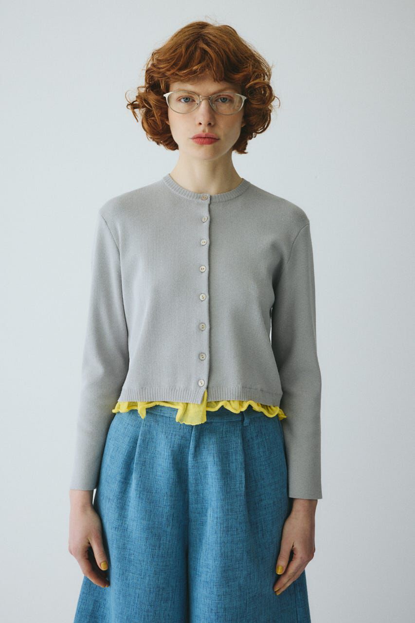 HeRIN.CYE「［予約］Double hem knit cardigan」|カーディガン|GRY
