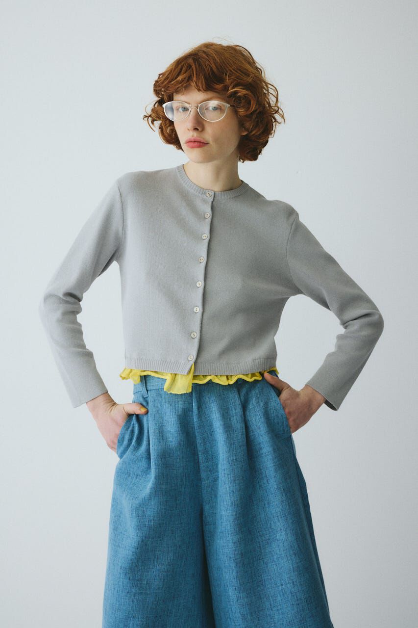 HeRIN.CYE「［予約］Double hem knit cardigan」|カーディガン|