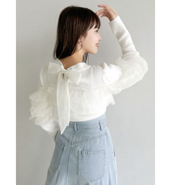 dazzlin「ティアードドッキングニットトップス」|ニット・セーター|