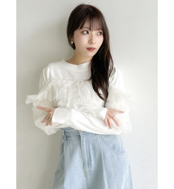dazzlin「ティアードドッキングニットトップス」|ニット・セーター|