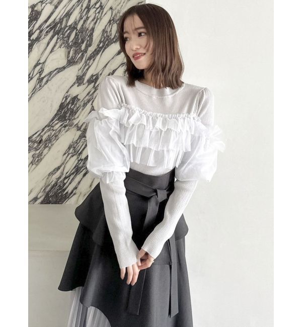 dazzlin「ティアードドッキングニットトップス」|ニット・セーター|