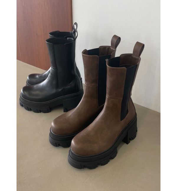 EMODA「サイドゴアタンクブーツ」|ショートブーツ|