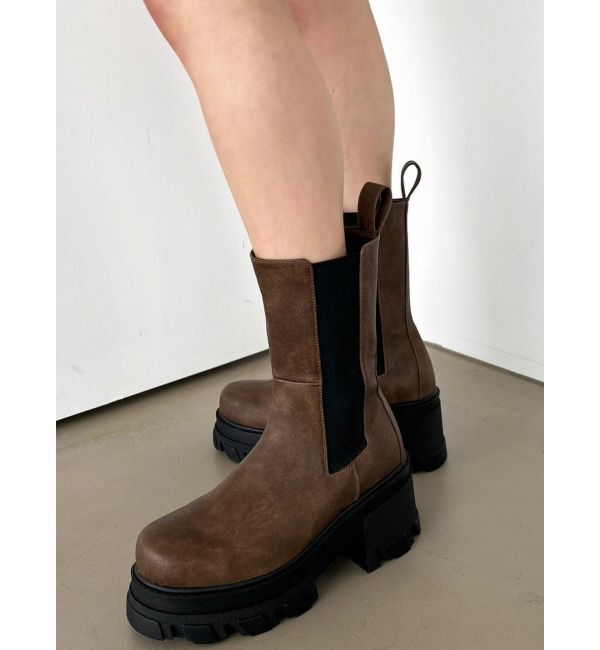 EMODA「サイドゴアタンクブーツ」|ショートブーツ|