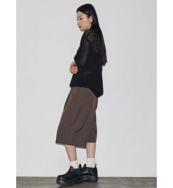 EMODA「【VEQUM】OPEN WORK POLO KNIT」|ニット・セーター|