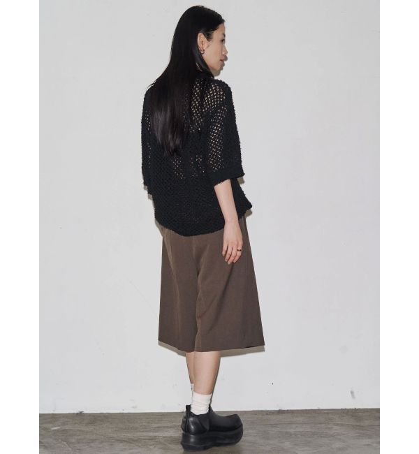 EMODA「【VEQUM】OPEN WORK POLO KNIT」|ニット・セーター|