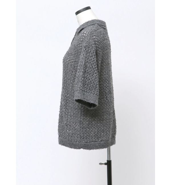 EMODA「【VEQUM】OPEN WORK POLO KNIT」|ニット・セーター|