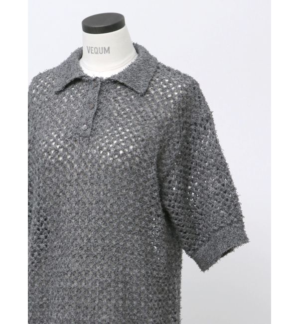 EMODA「【VEQUM】OPEN WORK POLO KNIT」|ニット・セーター|