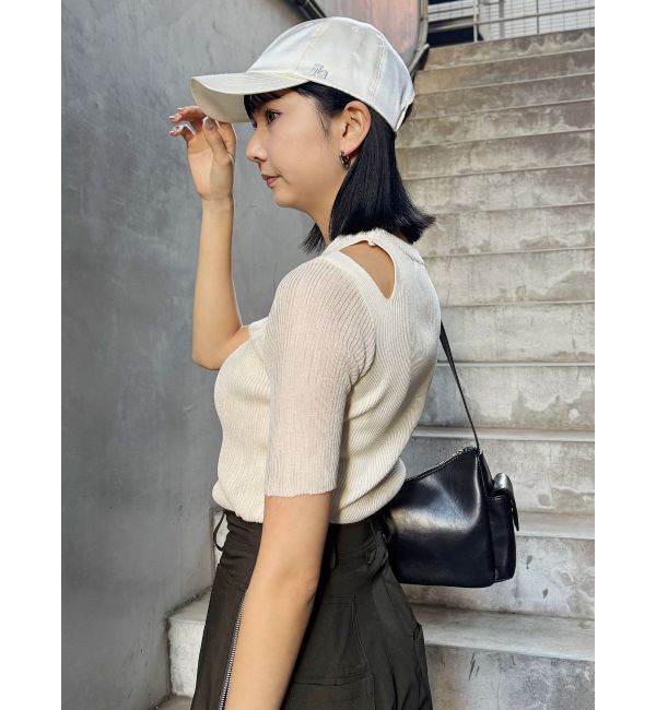 MURUA「シアーレイヤードハーフニット」|ニット・セーター|