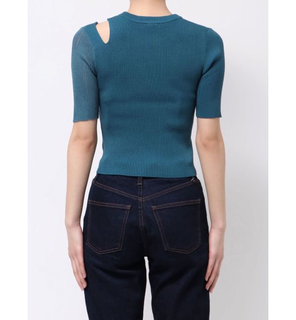 MURUA「シアーレイヤードハーフニット」|ニット・セーター|