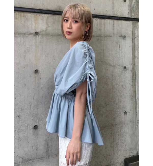 MURUA「ギャザースリーブブラウス」|シャツ・ブラウス|