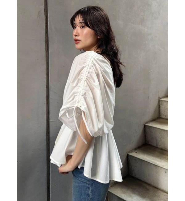 MURUA「ギャザースリーブブラウス」|シャツ・ブラウス|