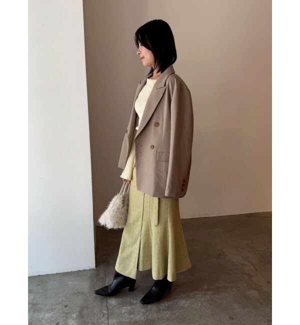 LAGUNAMOON「ツイードアシメナローフレアスカート」|スカート|