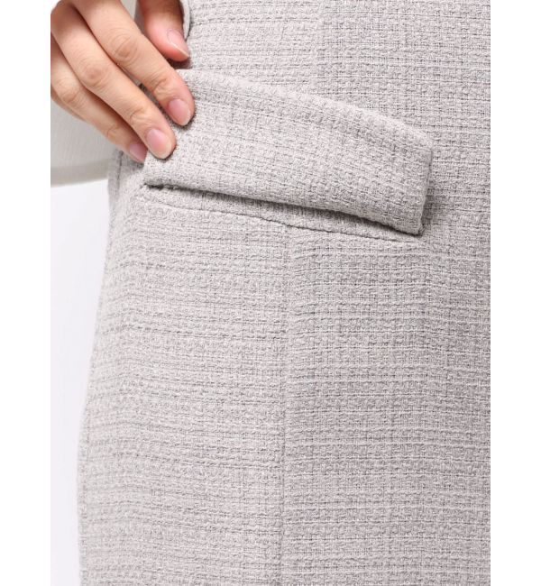 LAGUNAMOON「ツイードアシメナローフレアスカート」|スカート|