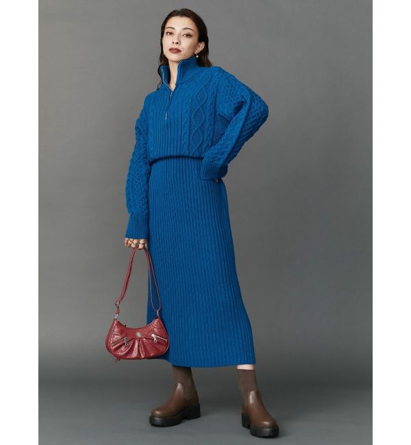 EVRIS「リブソックスミドルブーツ」|ショートブーツ|