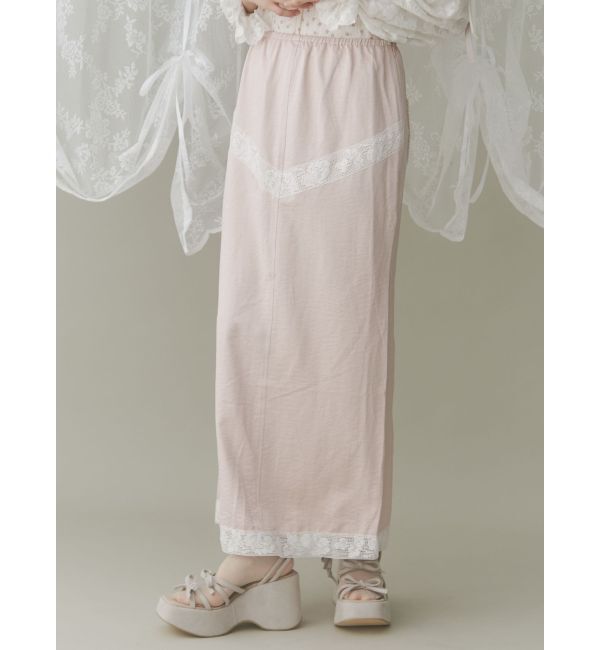 merry jenny「girlhoodレースコンビスカート」|スカート|