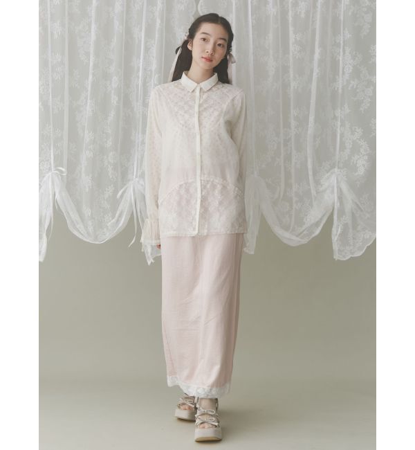 merry jenny「girlhoodレースコンビスカート」|スカート|