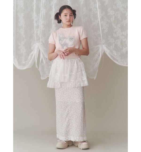 merry jenny「girlhoodレースコンビスカート」|スカート|