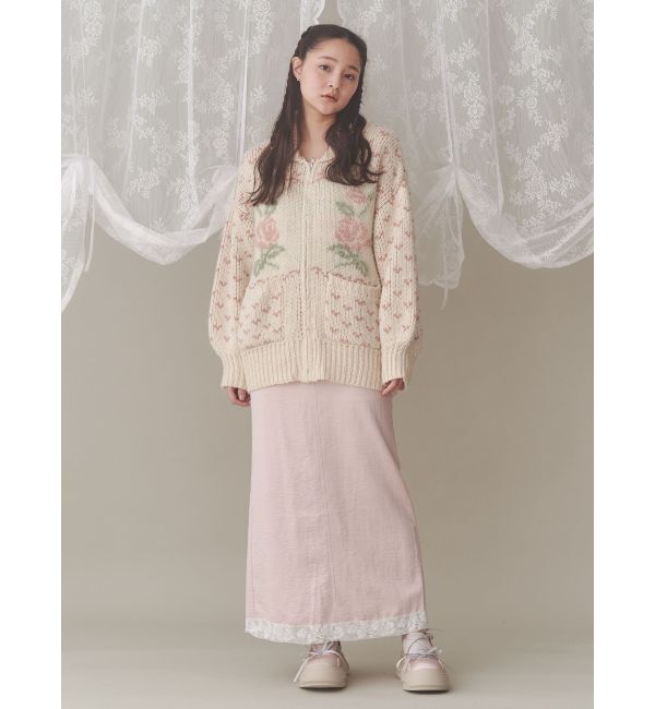 merry jenny「girlhoodレースコンビスカート」|スカート|