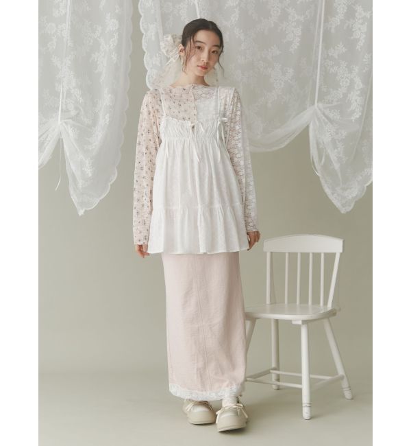 merry jenny「girlhoodレースコンビスカート」|スカート|