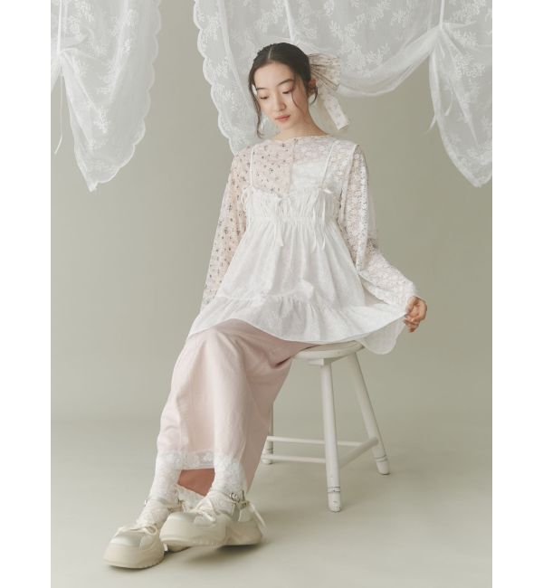 merry jenny「girlhoodレースコンビスカート」|スカート|