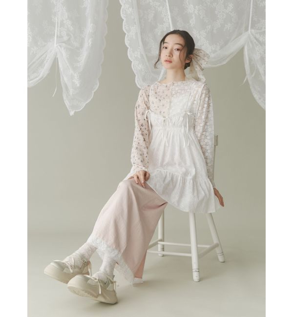 merry jenny「girlhoodレースコンビスカート」|スカート|