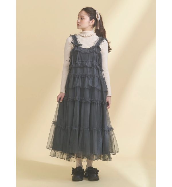 merry jenny「チュールドロストロングワンピース」|ワンピース|