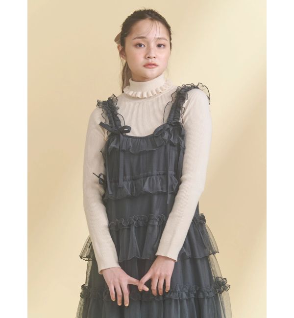 merry jenny「チュールドロストロングワンピース」|ワンピース|