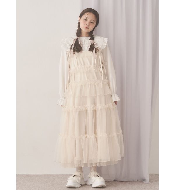 merry jenny「チュールドロストロングワンピース」|ワンピース|