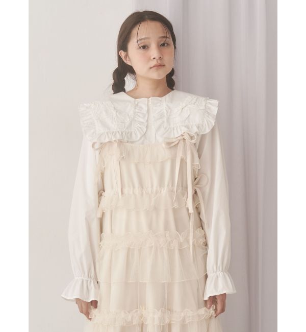 merry jenny「チュールドロストロングワンピース」|ワンピース|