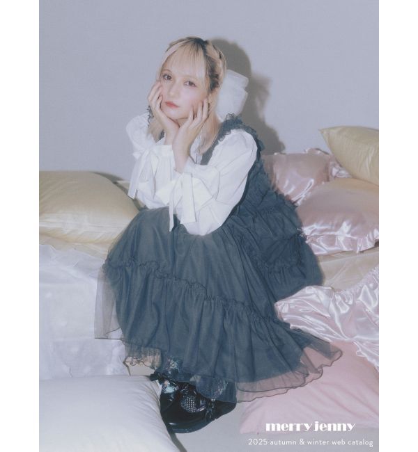 merry jenny「チュールドロストロングワンピース」|ワンピース|