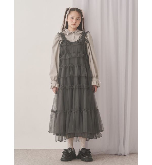 merry jenny「チュールドロストロングワンピース」|ワンピース|