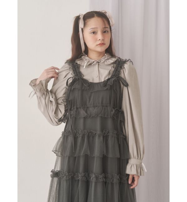 merry jenny「チュールドロストロングワンピース」|ワンピース|