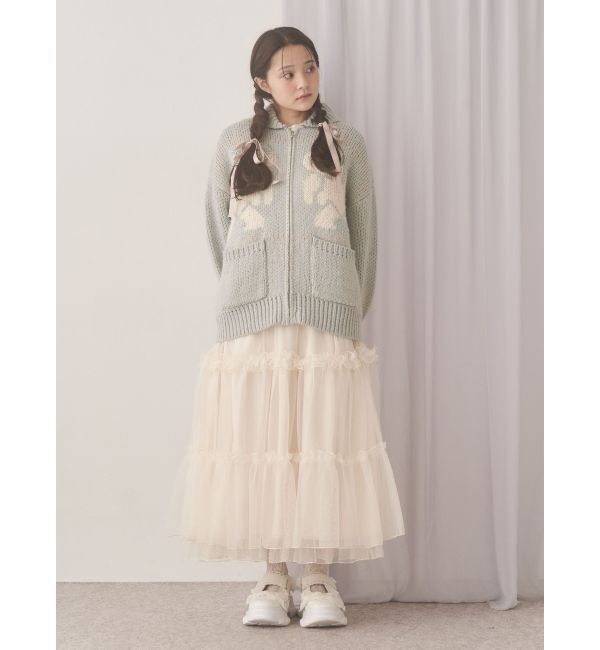 merry jenny「チュールドロストロングワンピース」|ワンピース|