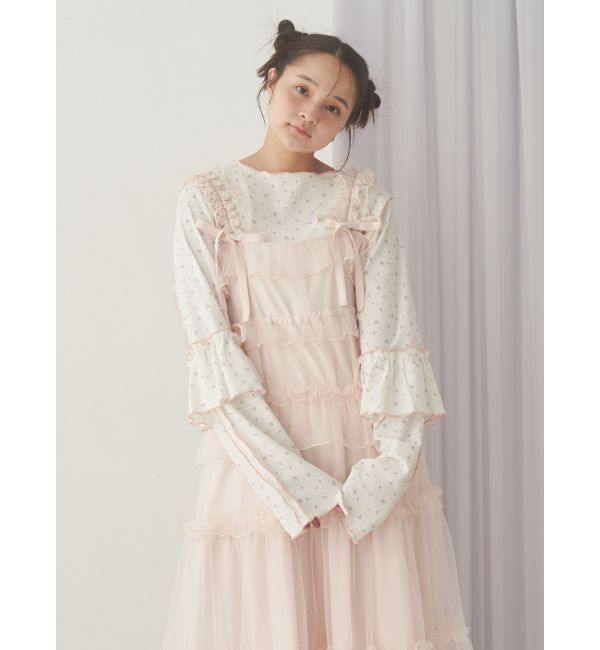 merry jenny「チュールドロストロングワンピース」|ワンピース|