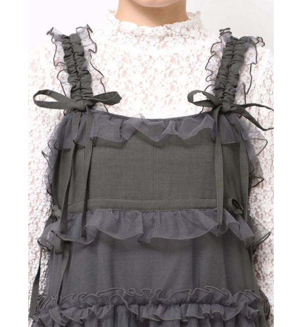 merry jenny「チュールドロストロングワンピース」|ワンピース|