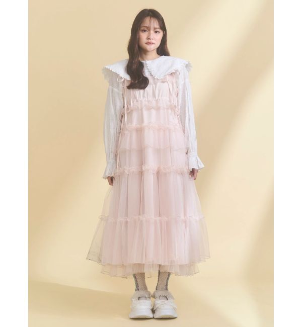 merry jenny「チュールドロストロングワンピース」|ワンピース|