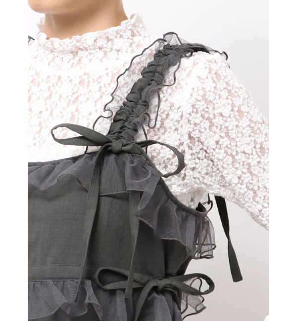 merry jenny「チュールドロストロングワンピース」|ワンピース|