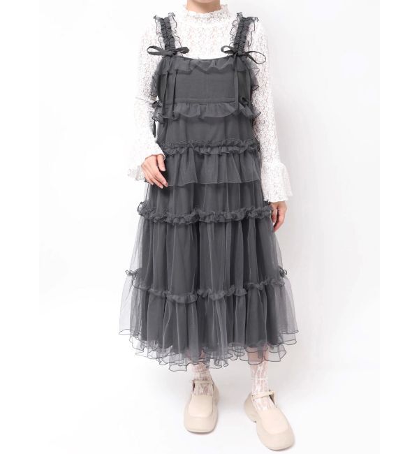 merry jenny「チュールドロストロングワンピース」|ワンピース|