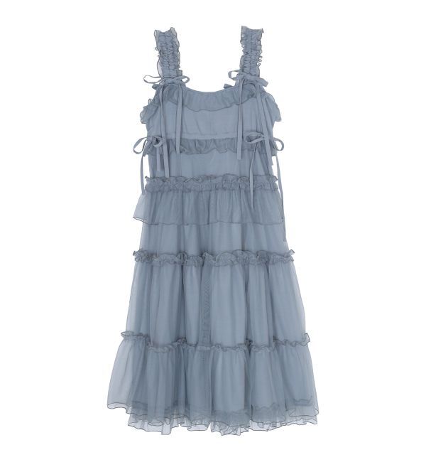 merry jenny「チュールドロストロングワンピース」|ワンピース|