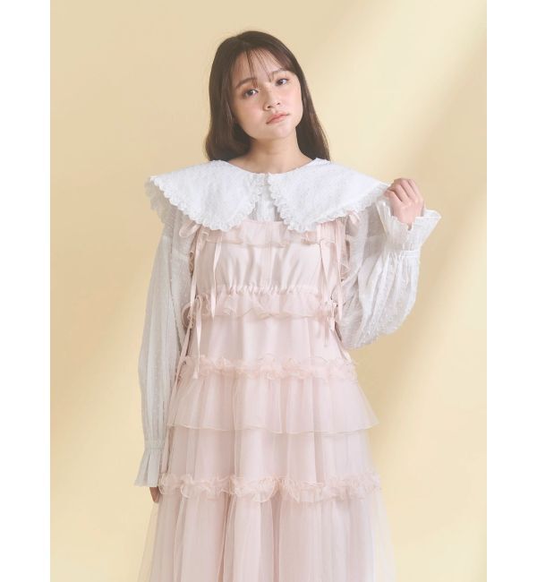 merry jenny「チュールドロストロングワンピース」|ワンピース|