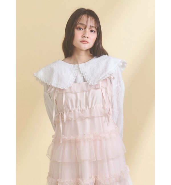 merry jenny「チュールドロストロングワンピース」|ワンピース|