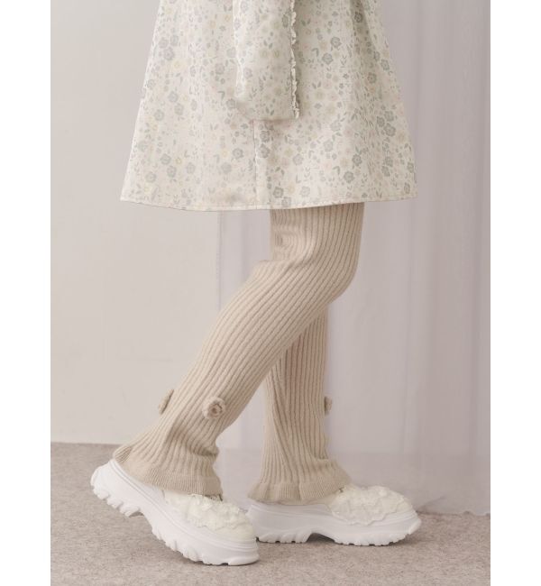 merry jenny「お花のリブニットパンツ」|その他|