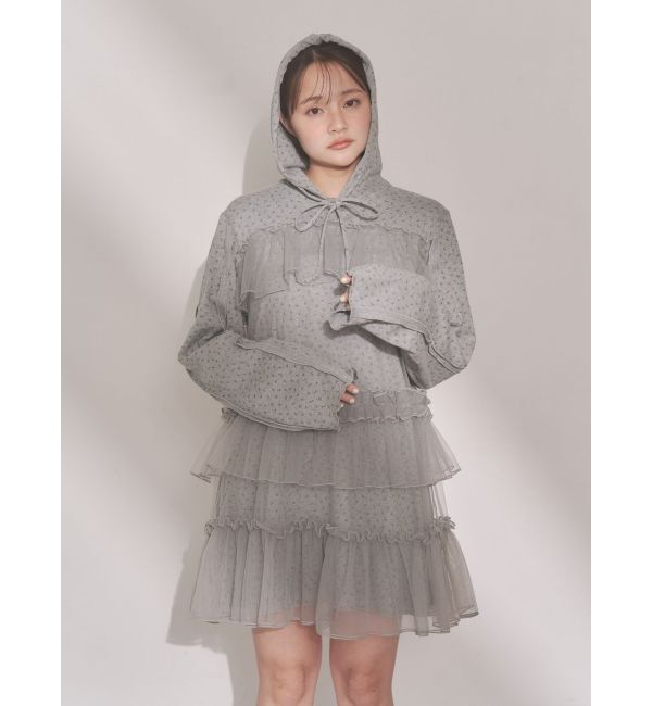 merry jenny「ミルキーアイレットチュールワンピース」|ワンピース|
